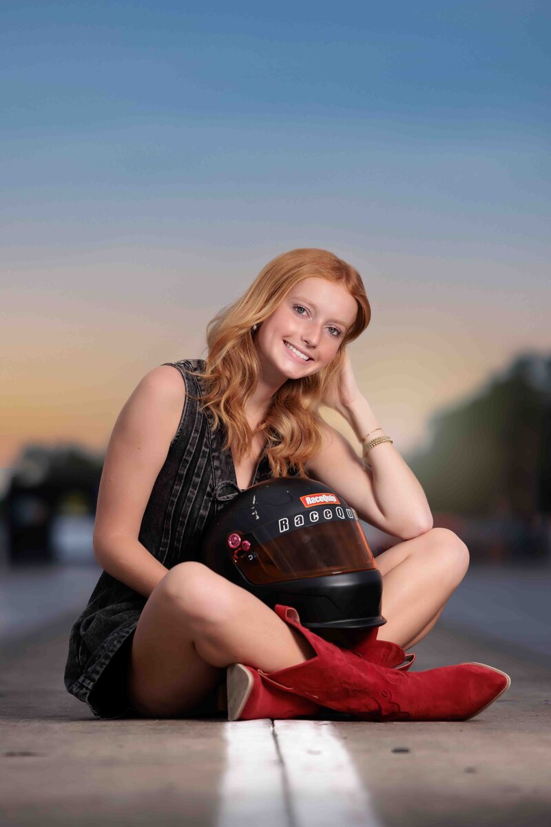 Raleigh Waterfall location for this Fuquay Varina high school portraits.