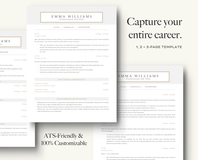 ATS-FRIENDLY RESUME + COVER LETTER