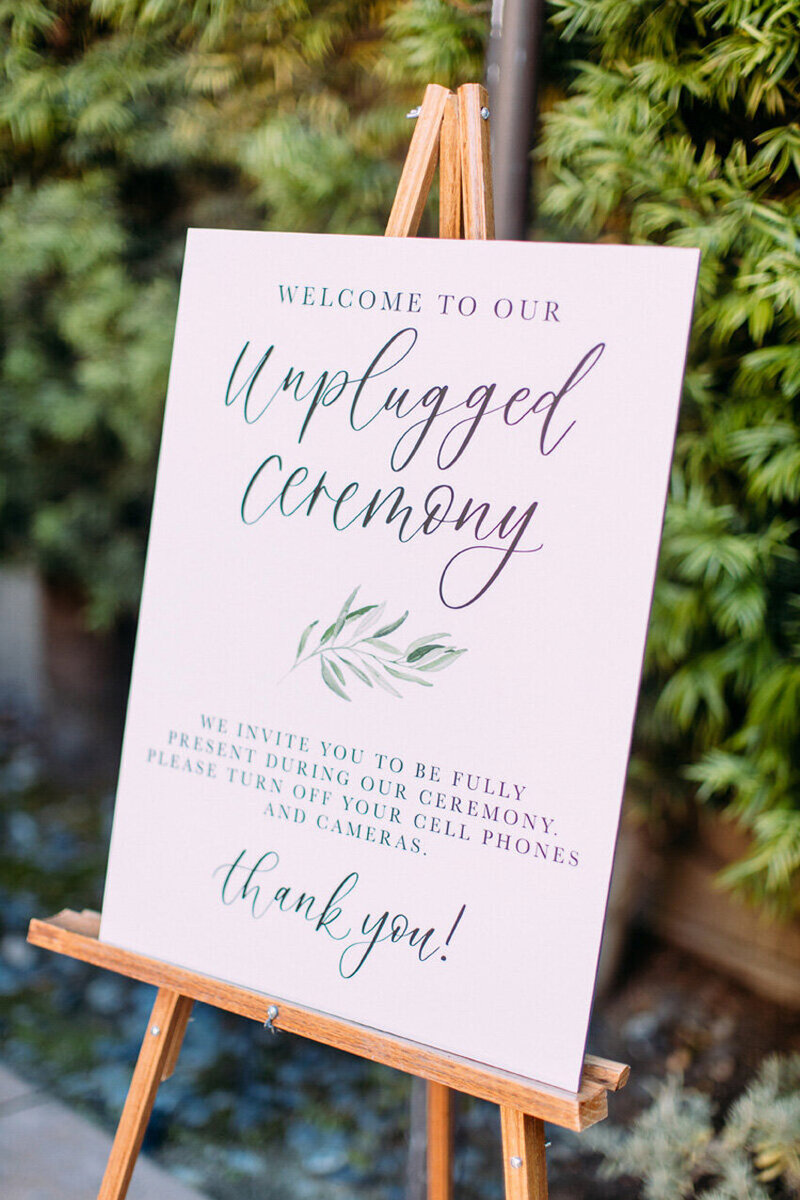 pirouettepaper.com | Wedding Stationery, Signage and Invitations | Pirouette Paper Company | Welcome + Unplugged Signs 10