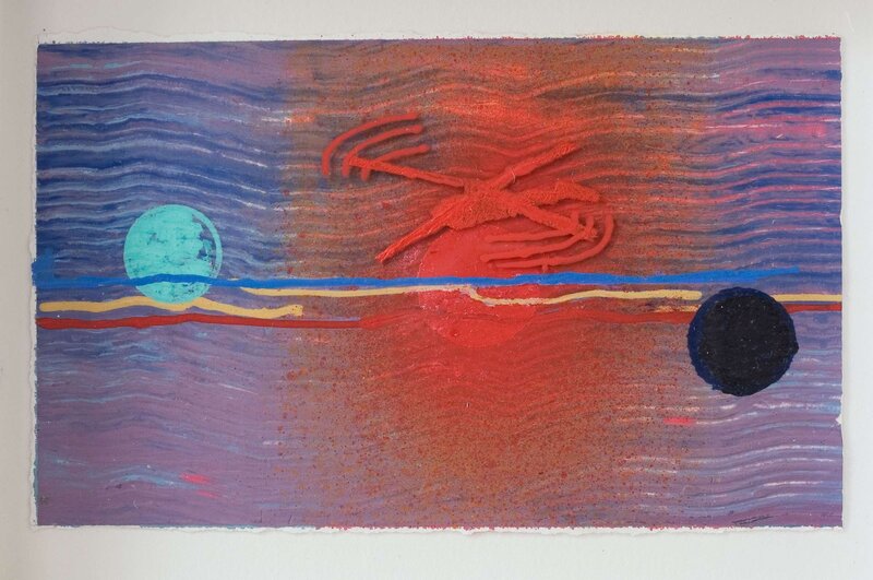 Look for the Shadows. oil on glass and paper -2022jpg copy_11zon