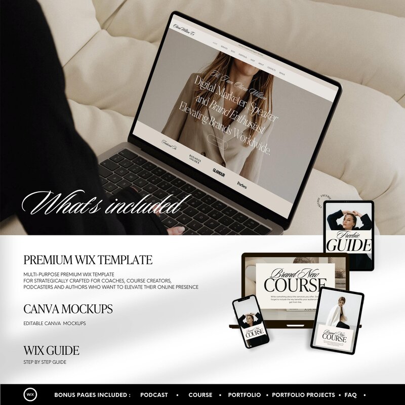 Our Premium Wix Templates will Help You Get Your Website Launched & Online Quickly