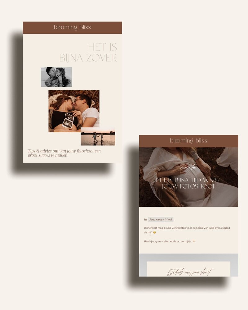 Flodesk email templates voor fotografen