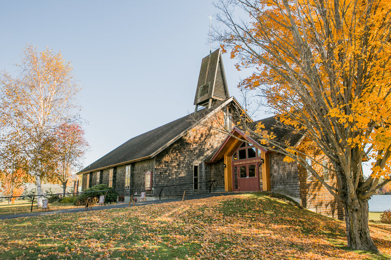 Church in Rangeley Maine | Rangeley Maine Wedding Photography