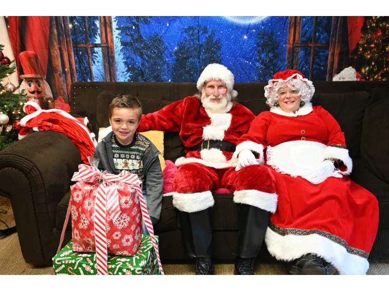 family gifted through Santa For Scholars