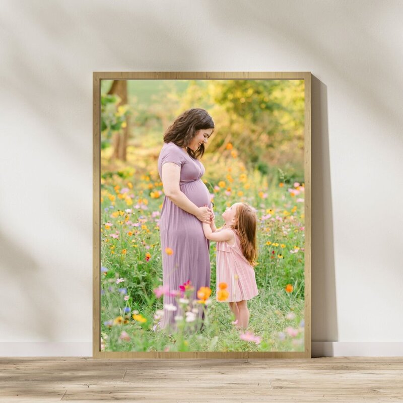 print of mother and daughter by maternity photographer york pa