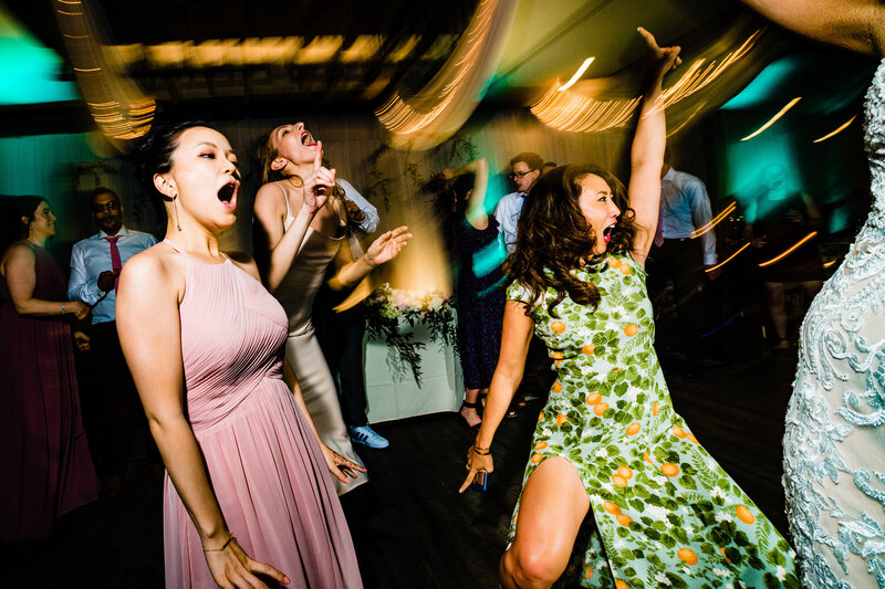 Wedding guest  dancing at the Renaissance Hotel in Toledo Ohio