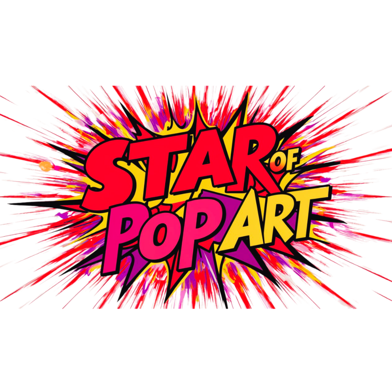 Star of Pop Art Showit Template Logo Reflecting Vibrant Colors and Bold Brand Identity