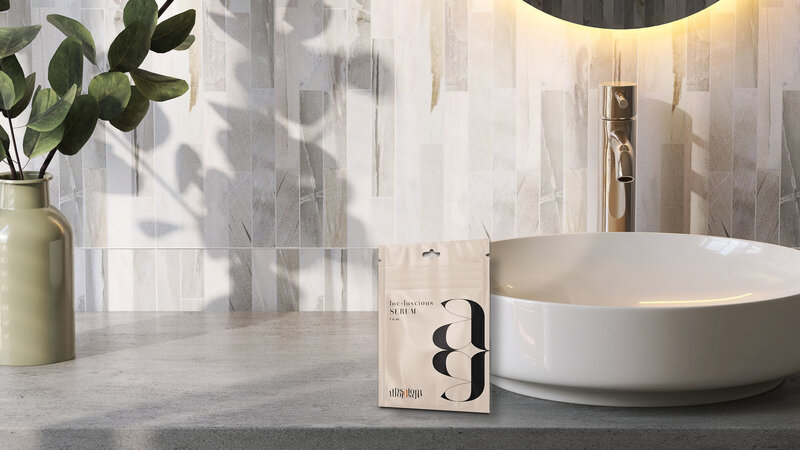 bathroom counter scene mockup