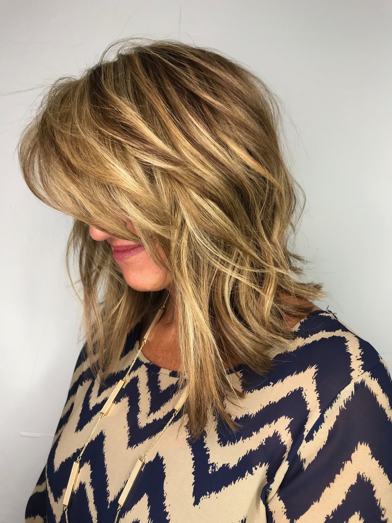 Austin Hair Stylist Amy Bruzzone Layers highlights style