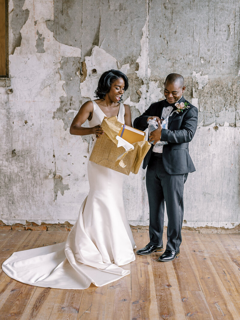 Gift Exchange on a Wedding Day