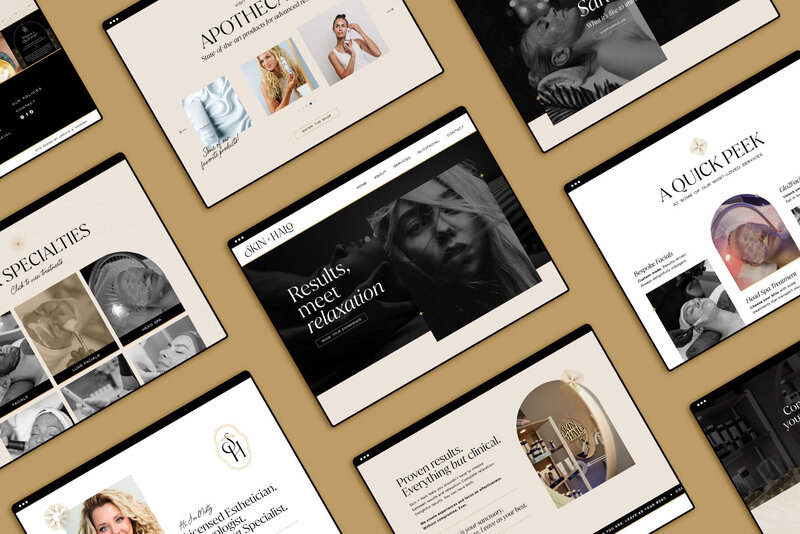 Showit Website Design Mockup for a bold, colorful brand