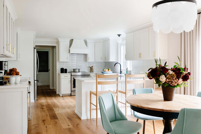 Auburn project designed by Glass House Design Group in Boston. Effortlessly chic New England interior design that works for real life.