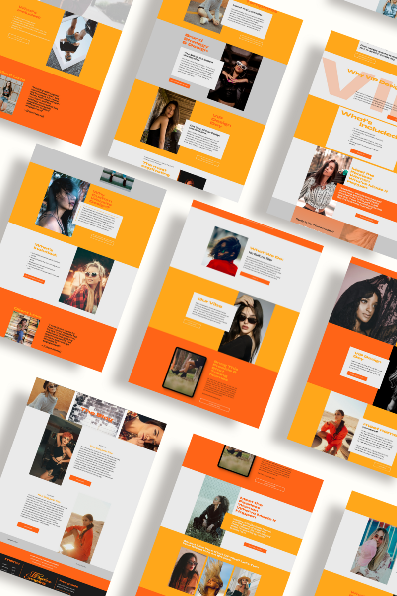  premium website template with a fiery, editorial aesthetic—crafted for entrepreneurs who want to stand out and convert.