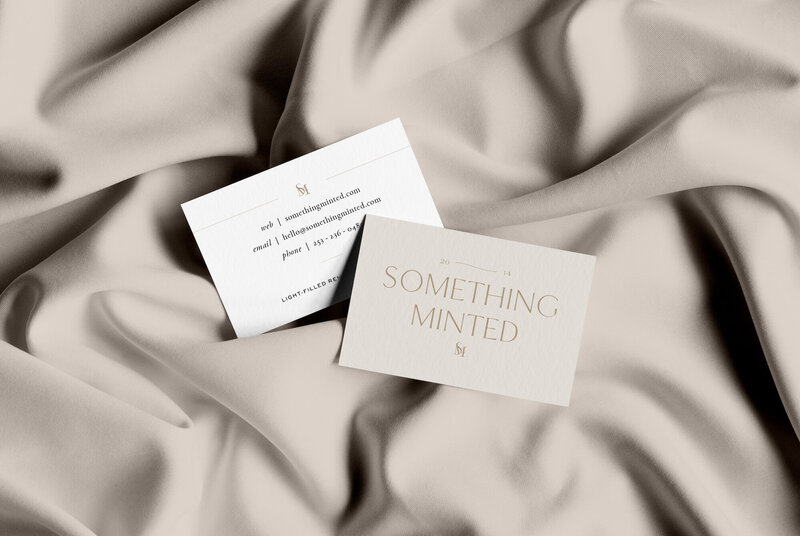 Shelby Schmidt of Something Minted and Something More - Custom Brand Logo and Showit Web Website Websites Design Design Designer Designers Theme Themes Template Templates - Something Minted Stationery Design