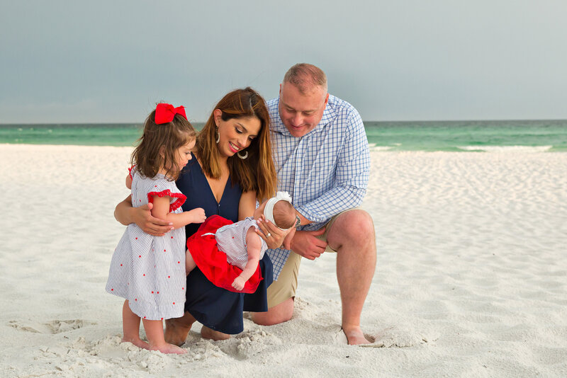 images of santa rosa beach florida family with children