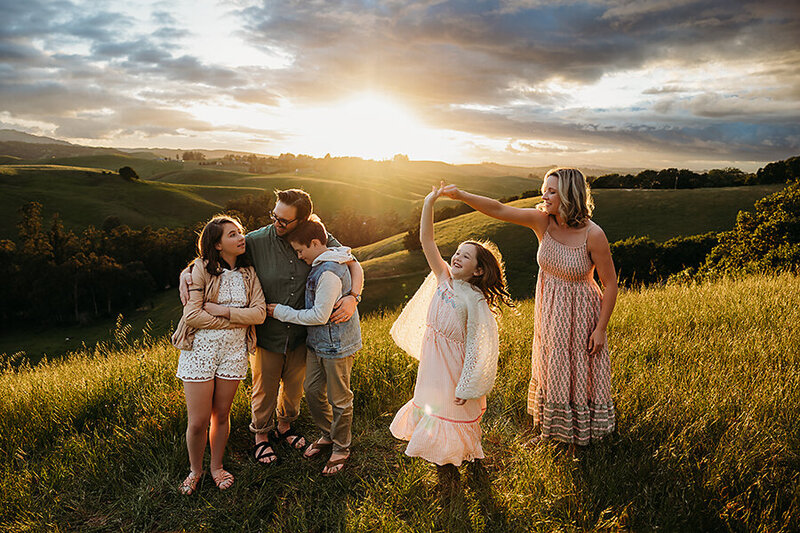 Family photo session Helen Putnam Park Petaluma