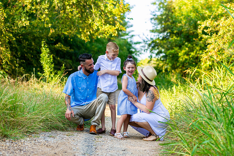 family having fun while having their images taken in little elm texas by simply mo photography