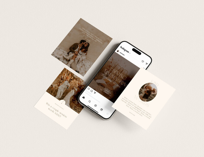 Boho Instagram templates for photographers Honey Seed 12