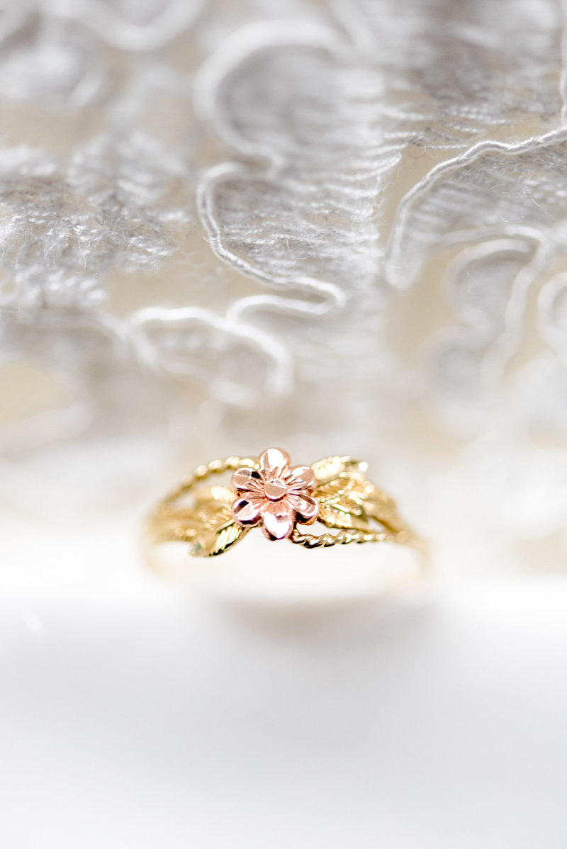 Pink and gold Ring