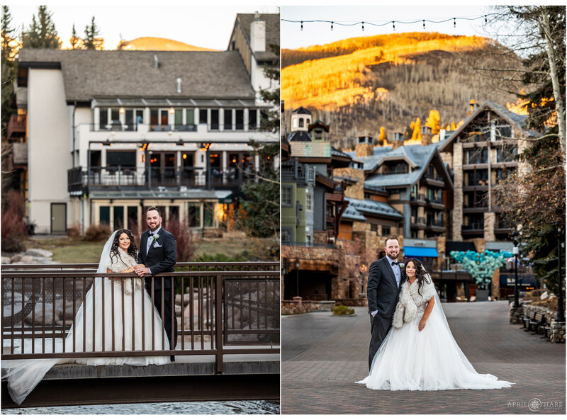 Vail Village Wedding Photography During Winter