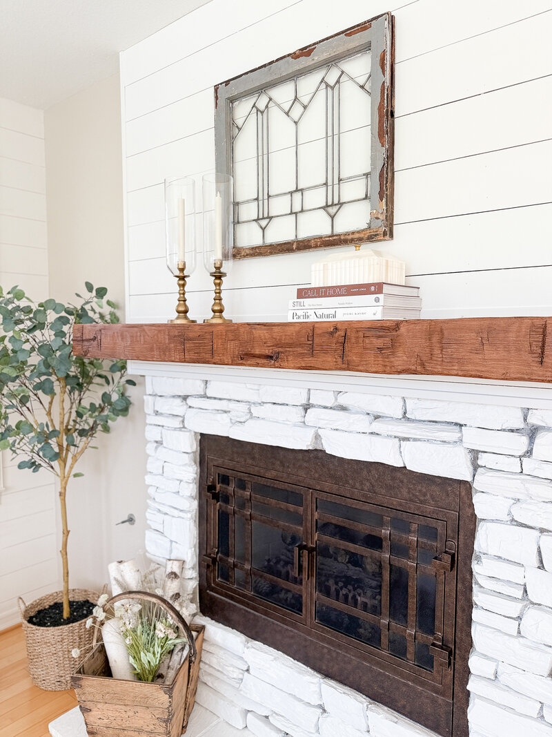 Family room mantel  2
