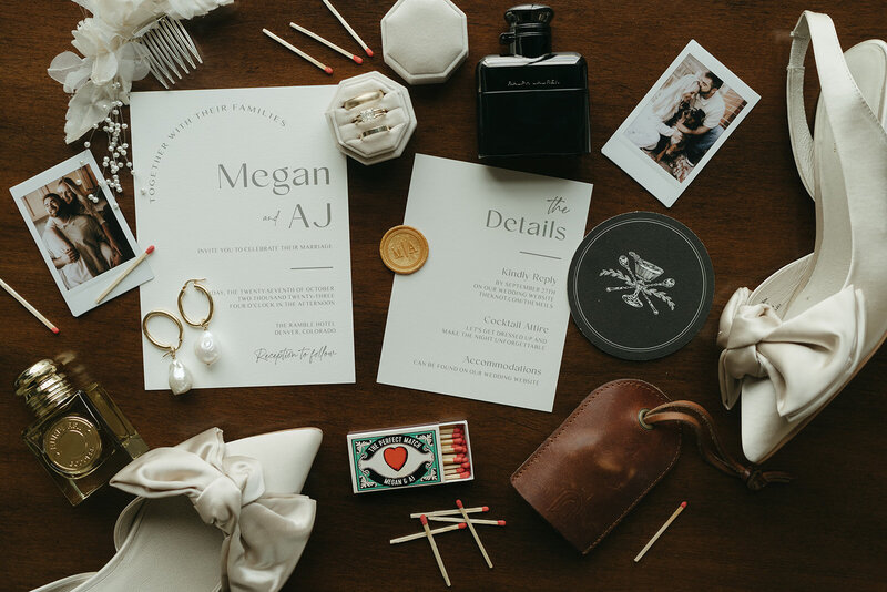 wedding details from a destination wedding in denver shot by elsie goodman photography