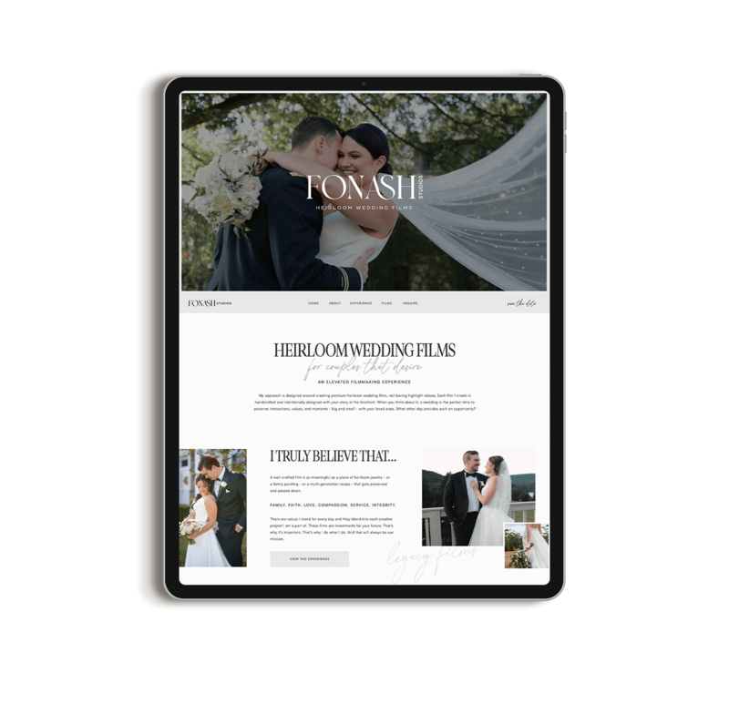 Picture of Wedding Videographer Website