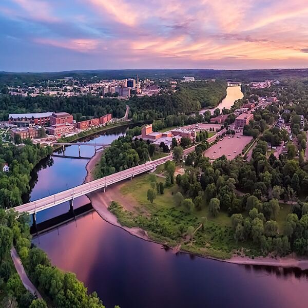 Overview of the river by the University of Wisconsin Eau Claire