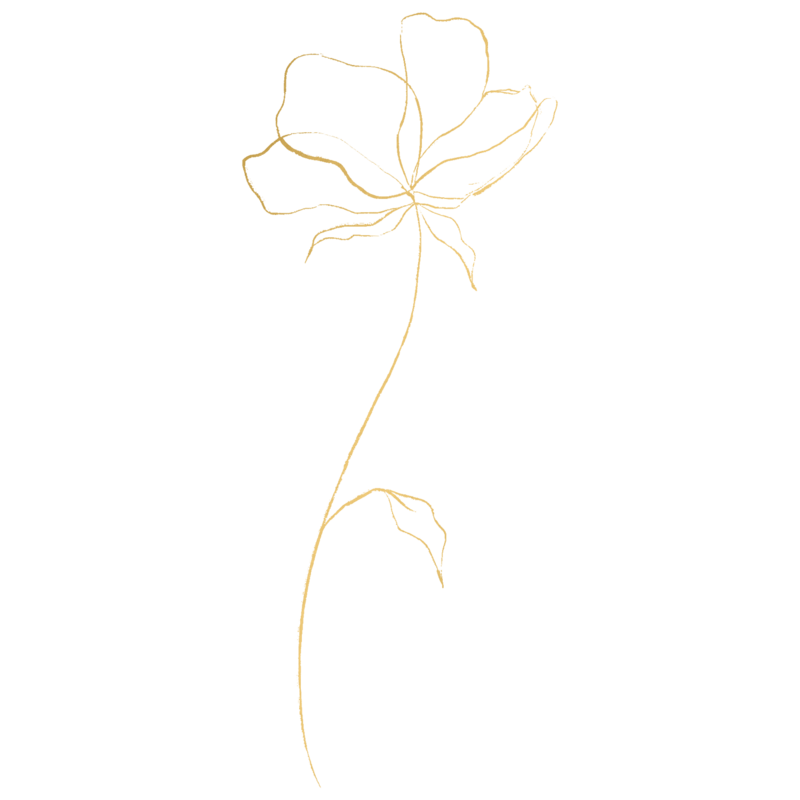 gold flower illustration
