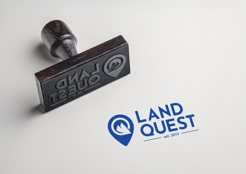 land-quest-logo-rubber-stamp