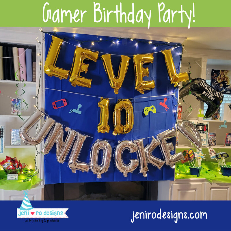 Gamer birthday party