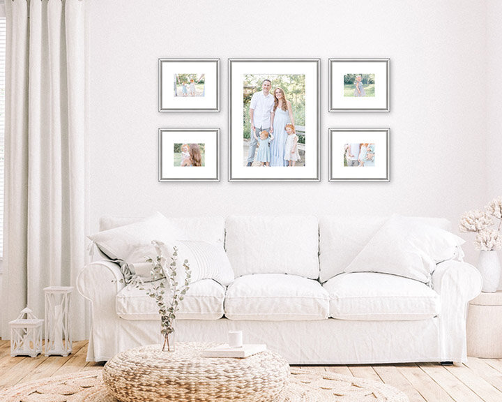 gallery wall by charlotte photographer