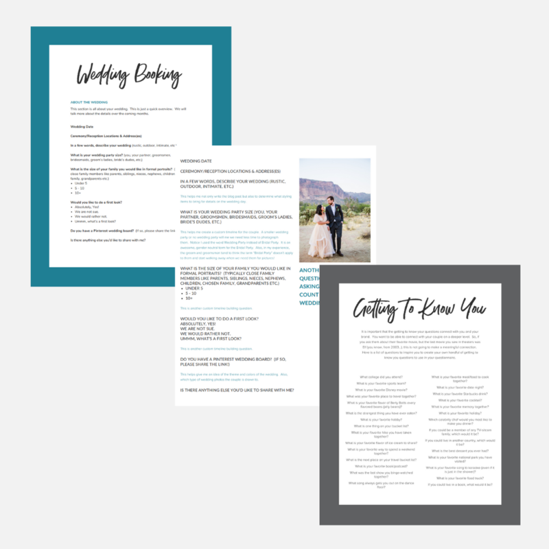 LGBTQ+ Inclusive Wedding Questionnaires - Pages 2