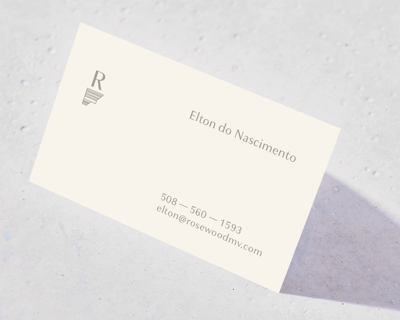 business card for rosewood carpentry and joinery