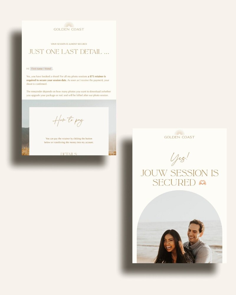Flodesk email templates Golden Coast 2
