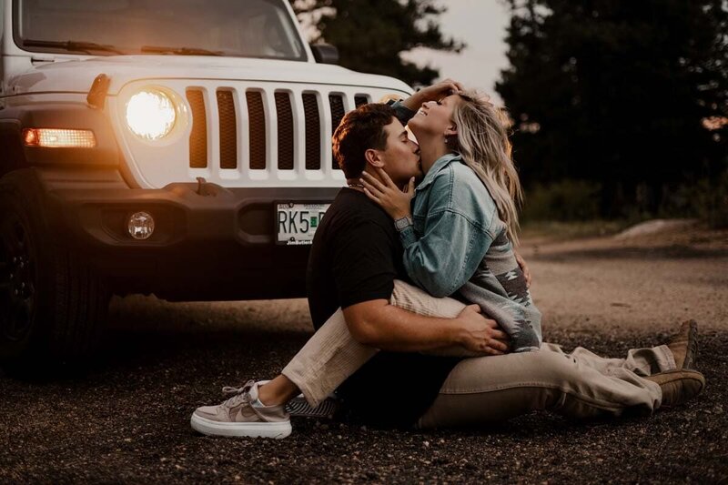 adventure engagement shoot with jeeo