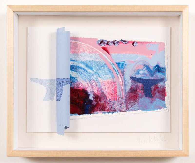 The 2 Dimensions of the Modern Voyage  - acylic & oil on paper - 2002 24.5 x 29.5 cm 2002 
