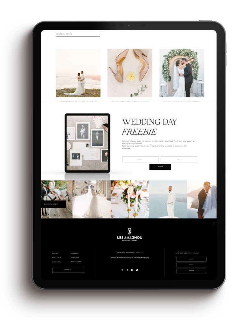 Showit website templates created by a skilled Showit designer