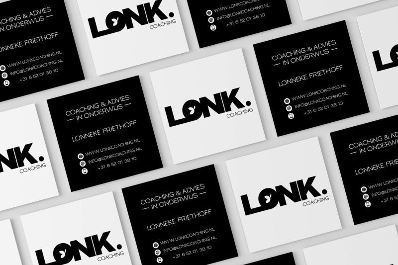 logo | visitekaart Lonk coaching