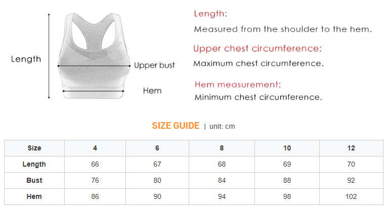 Sizing Chart - Tops