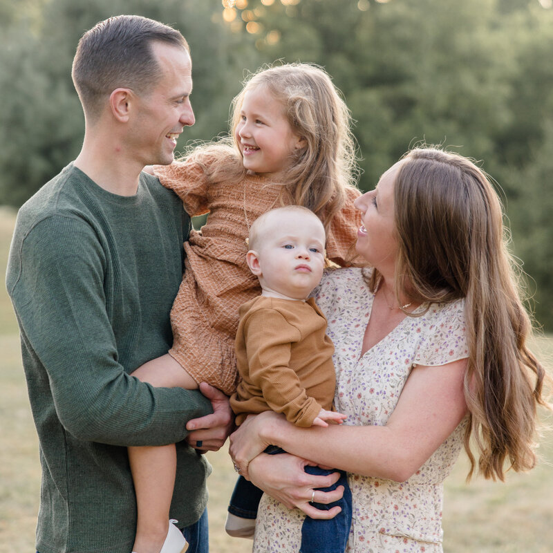 FamilyLaughing at each Other