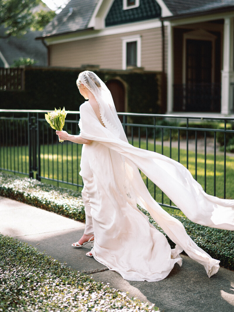 Bride and Bridal Bouquet