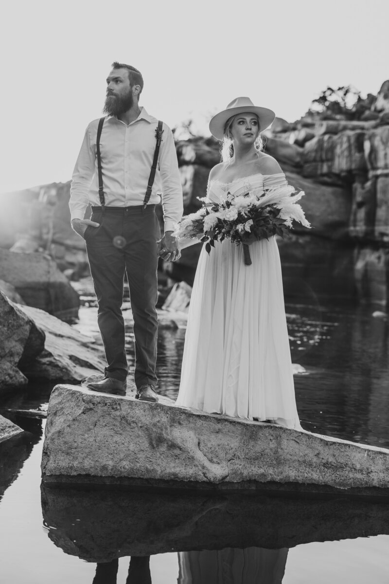 rocky river bride and groom portraits