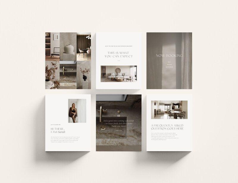 Earthy Instagram templates 4:5 Fern & Fig 8
