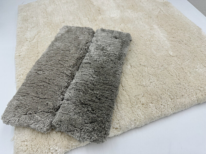 Silk shag samples