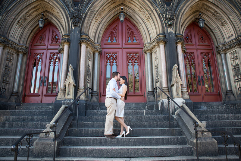 Mount Vernon Baltimore, Maryland engagement photos by Christa Rae Photography