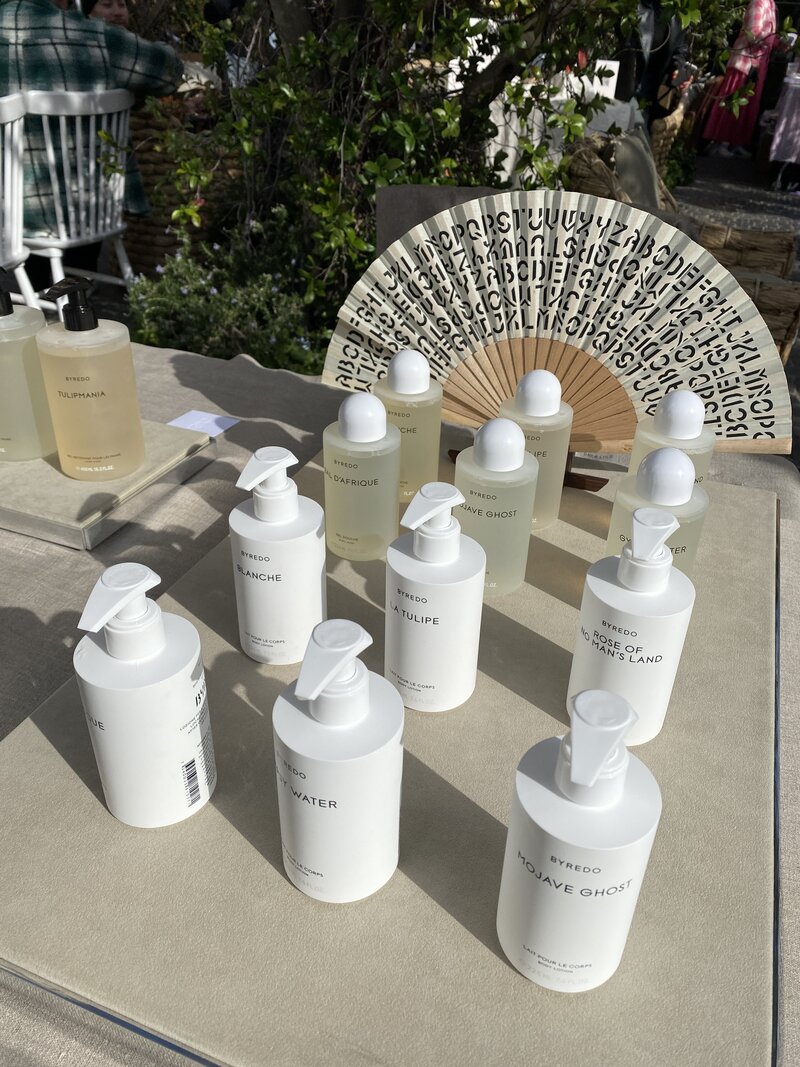 table of byredo products