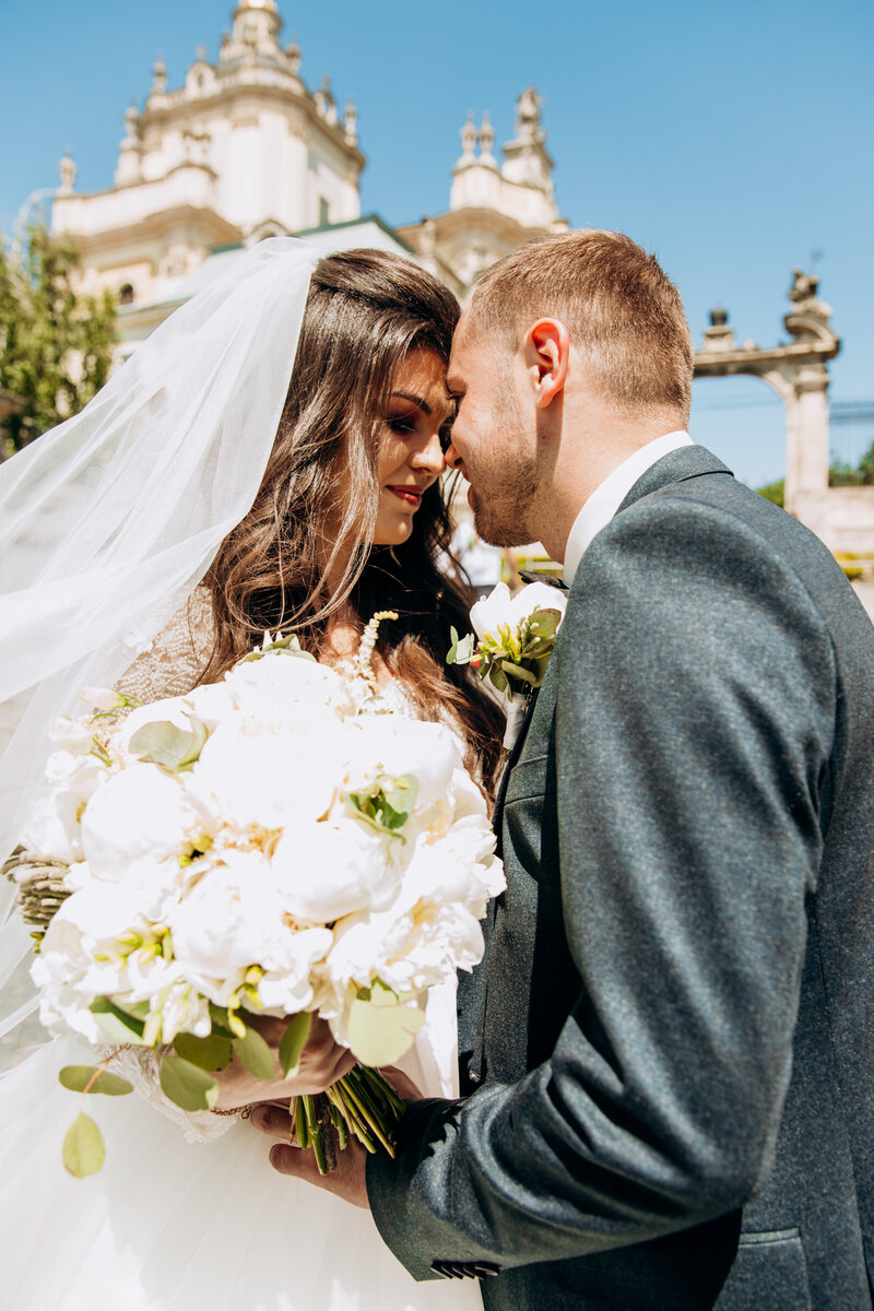 Destination bride and groom