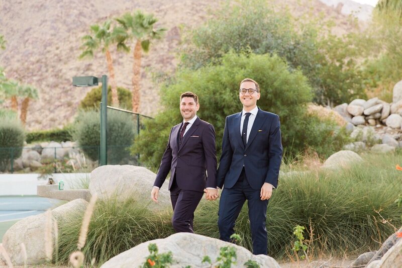 Andrew and Michael's wedding at the Frederick Loewe Estate photographed by Palm Springs photographer Ashley LaPrade.