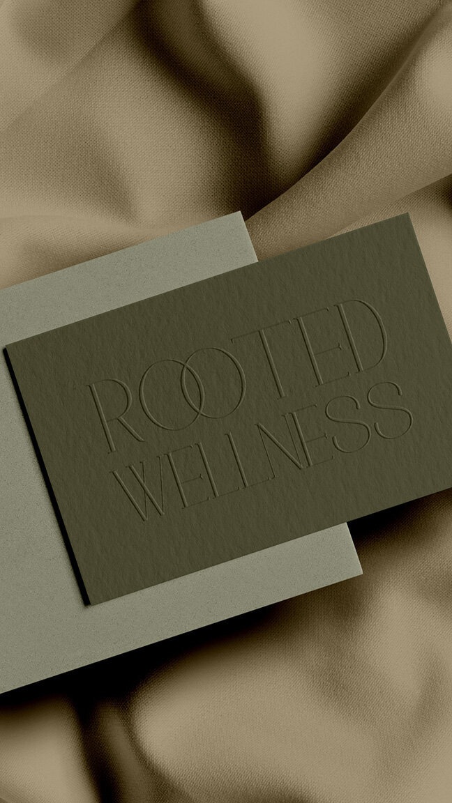 Mockup of a business card showcasing reiki branding, highlighting serene colors and a peaceful aesthetic.